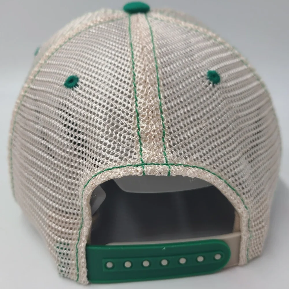 Marshall Thundering Herd Hat Snapback Trucker‎ Mesh Zephyr Green Beige NCAA Men